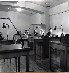 Kameraverkstaden i Tu 1 vre.  1947-1948