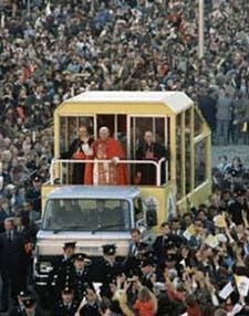 Pven Johannes Paulus II. Vid sitt besk i Polen 1979 Var inte rdda