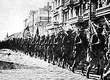 Amerikanska trupper anlnder till Vladivostok 1918