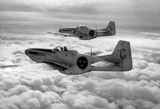 26 Mustang vid leveransen till Sverige och F16 hade en del flygplan bakomvarnaren AN/APS-13 installerad
