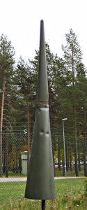 Flygplanantenn med jordplan för FMR-5 F21 museum