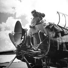 SCR-720 installerad i P-61 Black Widow USAAF
