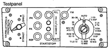 FK-panel med lampor i JA37