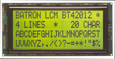 Alfanumerisk LCD-display 20x4 tecken