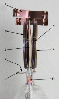 Kristalloscillator utan glasbehllare.