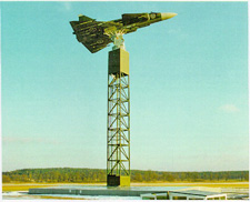 Fpl JA 37 under antennmätning på AMPA