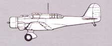 Northrop 8A-1 med den raka huven och mindre motorkpan