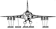 J35F med ARAK, JRAK och AKAN fr attackuppdrag