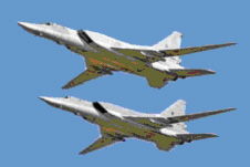 En typ av Bomb- och Attackflygplan, TU-26 (Tu-22M) Backfire fr verljudsfart som skulle bekmpas med JA37
