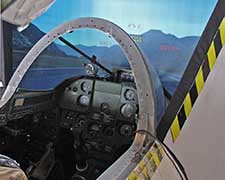 Förarplats i modifierad J35A simulator