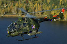 Pansarvrnshelikopter HKP9 med HeliTow-robotar