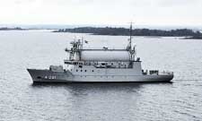 Det svenska signalspaningsfartyget Orion 